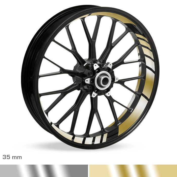 Felgenbettaufkleber GP-Design 35mm Chrom main product photo