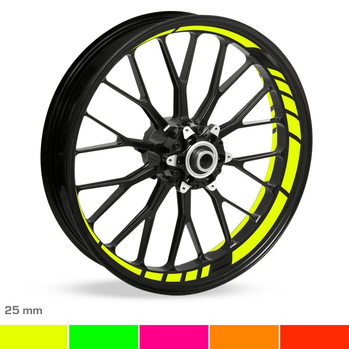 Felgenbettaufkleber GP-Design 25mm Neon main product photo