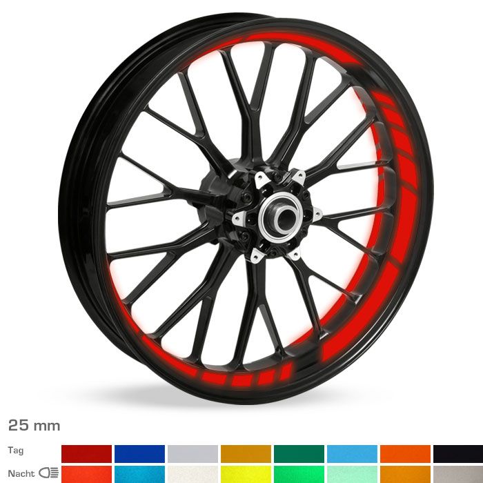 Felgenbettaufkleber GP-Design 25mm reflektierend main product photo