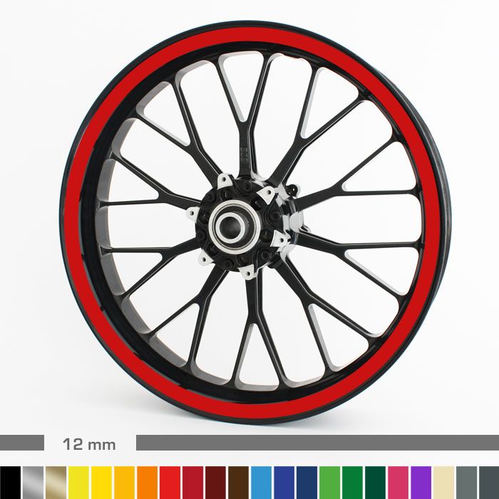 Felgenrandaufkleber 12mm Motorrad main product photo