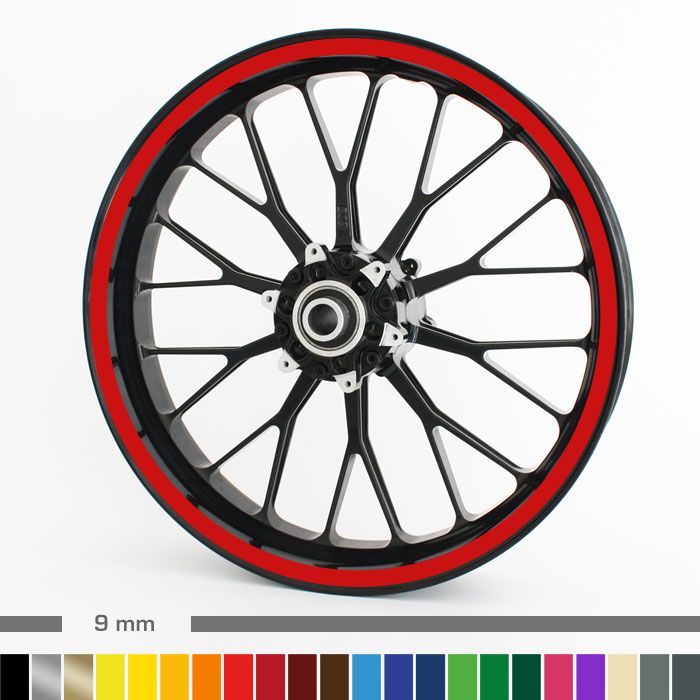 Felgenrandaufkleber 9mm Motorrad main product photo