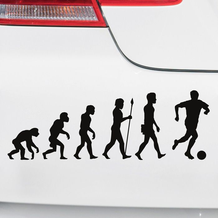 Autoaufkleber Evolution Fußball main product photo