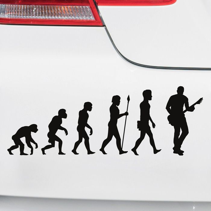 Autoaufkleber Evolution Gitarrist main product photo