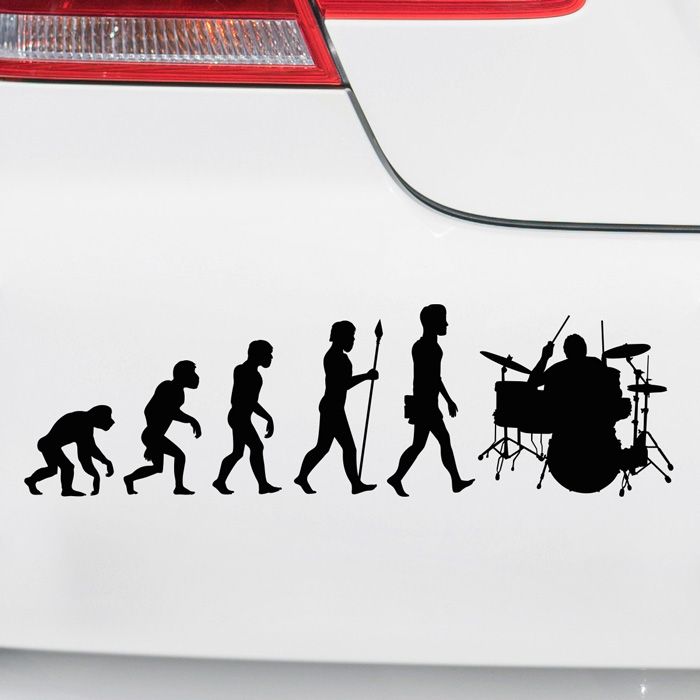 Autoaufkleber Evolution Schlagzeug main product photo