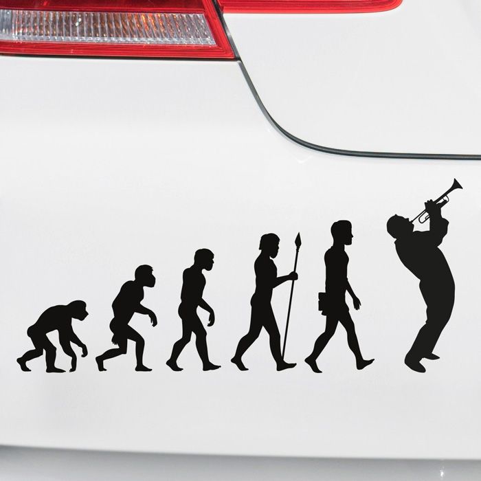 Autoaufkleber Evolution Trompete main product photo