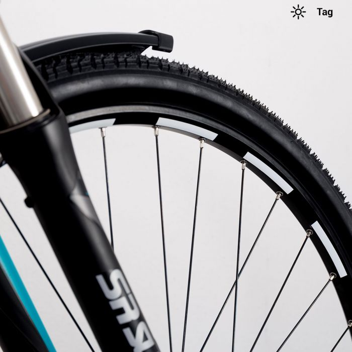 Reflektor-Aufkleber-Set 7mm für Trekkingfahrrad Weiß main product photo