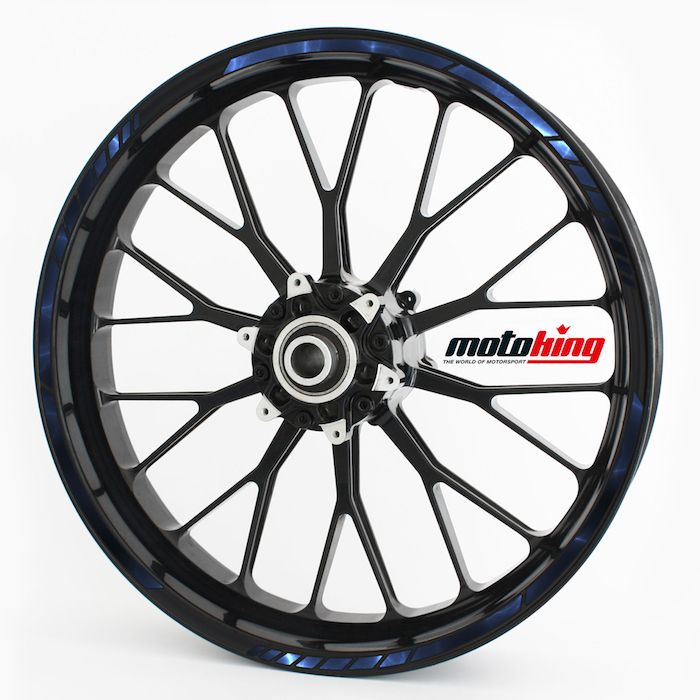 Felgenrandaufkleber RS blaue Blitze main product photo