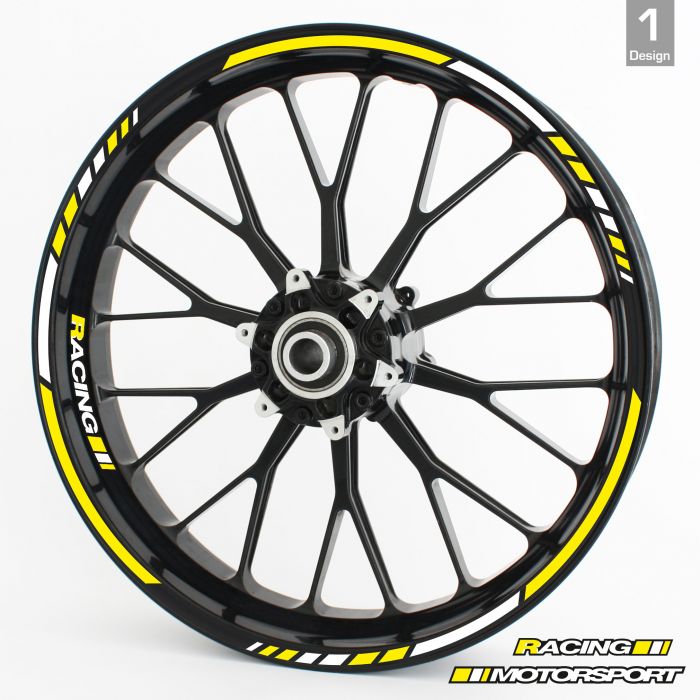 Felgenrandaufkleber RS - Gelb main product photo