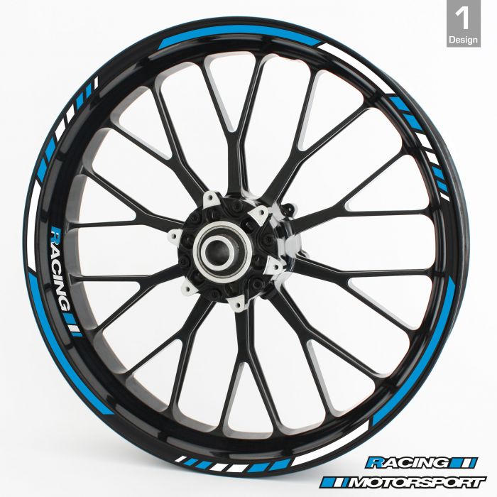 Felgenrandaufkleber RS - Hellblau main product photo